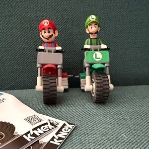 K'Nex MarioKart Wii Mario & Luigi Standard Bike Building Sets --Set of 2